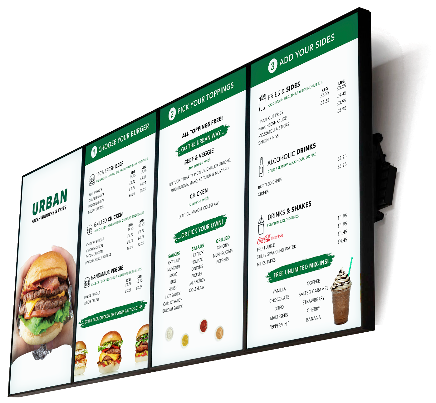 Digital Menu Board for Restaurants